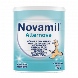 Novamil Allernova Fórmula con proteína extensamente hidrolizada, de 0 a 6 meses de edad, 400 G
